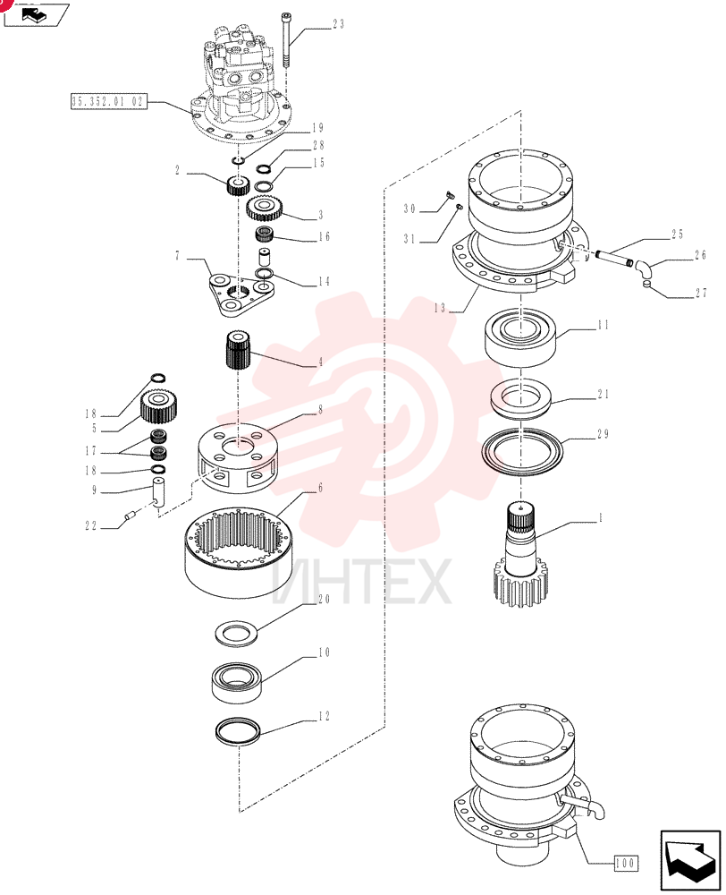 SHAFT YM32W01003P1