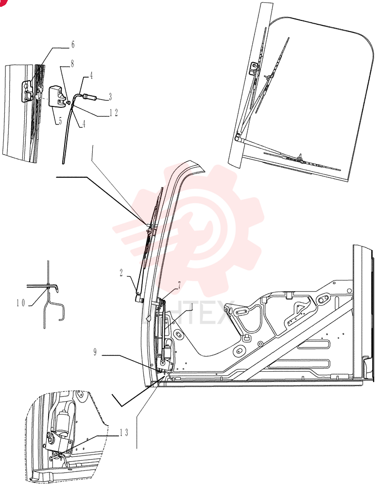 WIPER MOTOR LQ53C00003S001