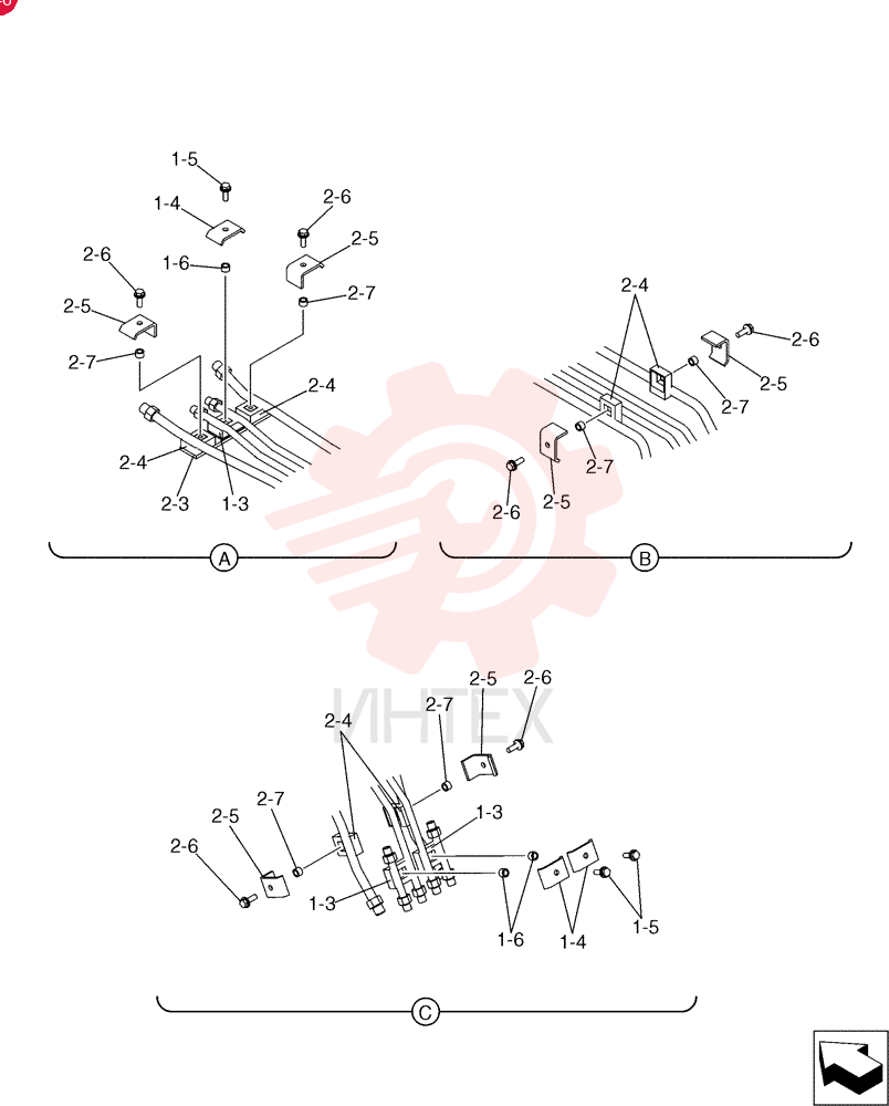 BOLT,M8x25mm - Course Thread
