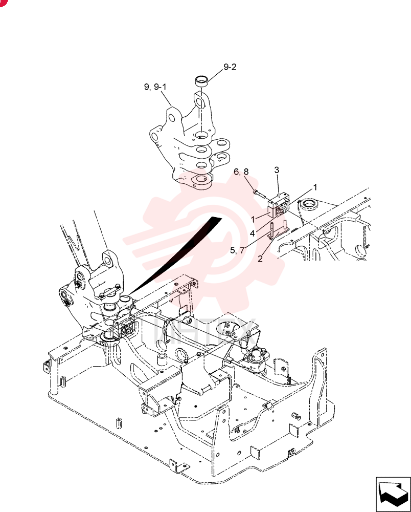 Bracket Group, Swing (Nibbler & Breaker) PU02B00102F1