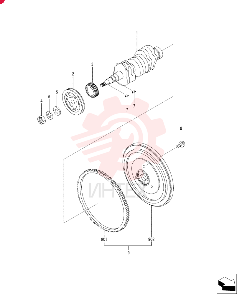 CRANKSHAFT VA30L2000501