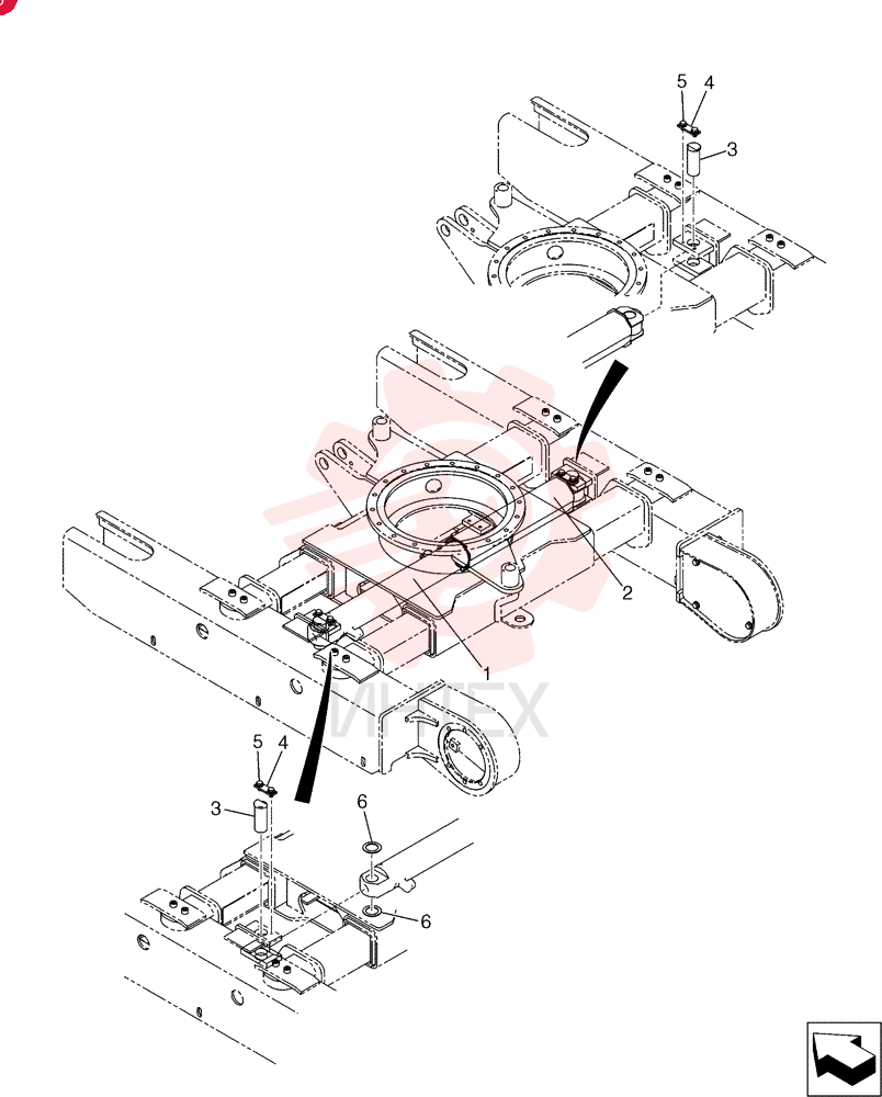 Cylinder Instal (Crawler) PU01V00034F1
