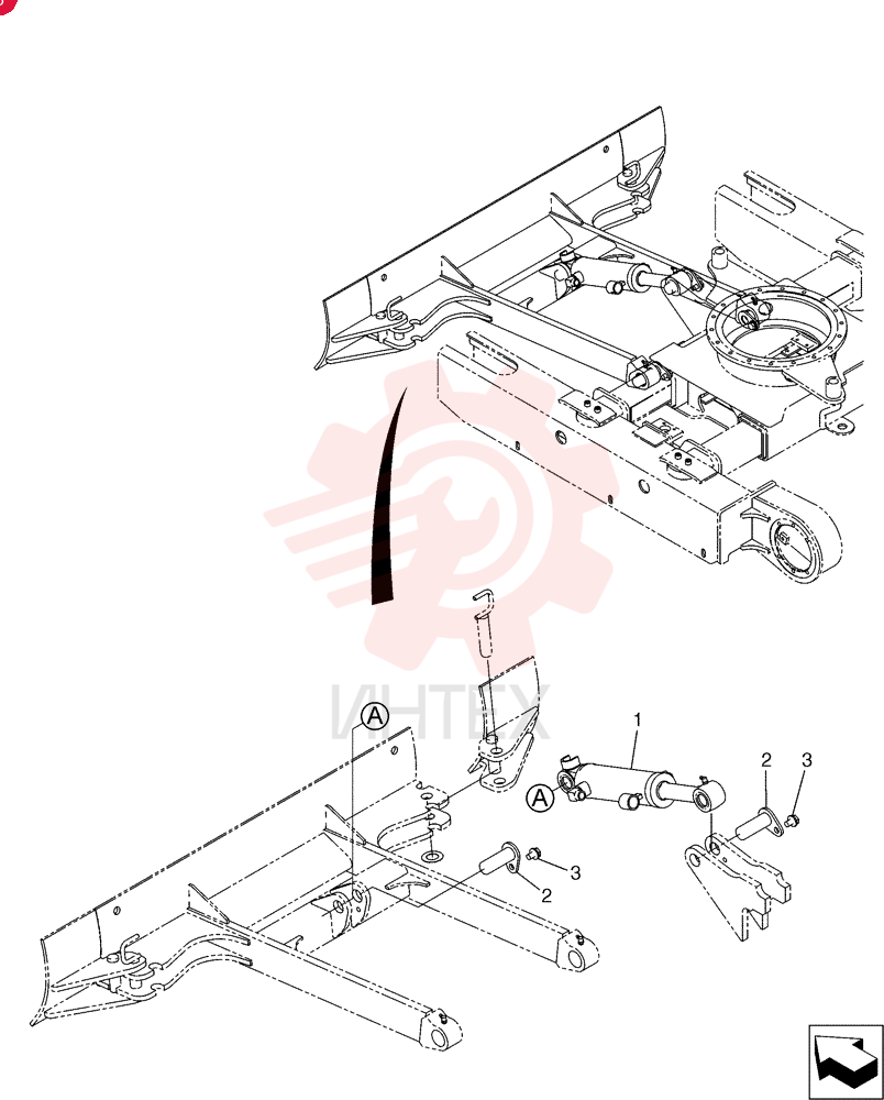 Cylinder Instal (Dozer) PU51B00026F1 (1)