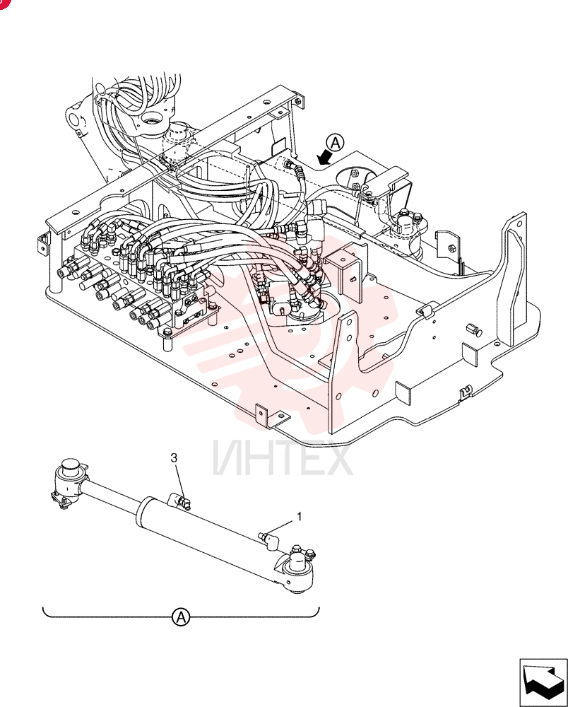 Hyd. Lines,  Cylinder PU42H00024F1