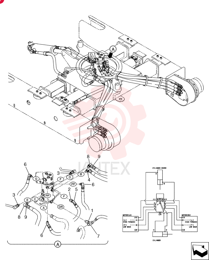 Hyd. Lines, Swivel PU19H00017F1