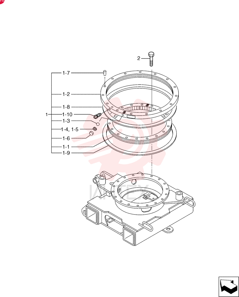 Ring Assy., Slewing PF40F00002F1