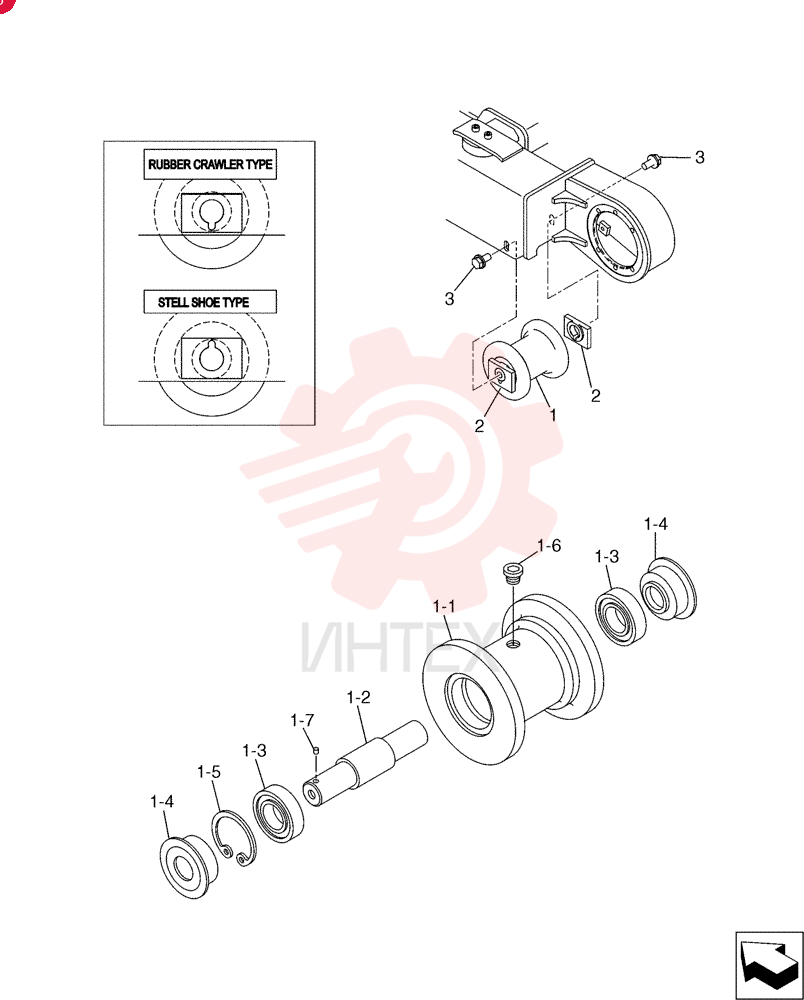 Roller Assy., Track PU64D00015F1