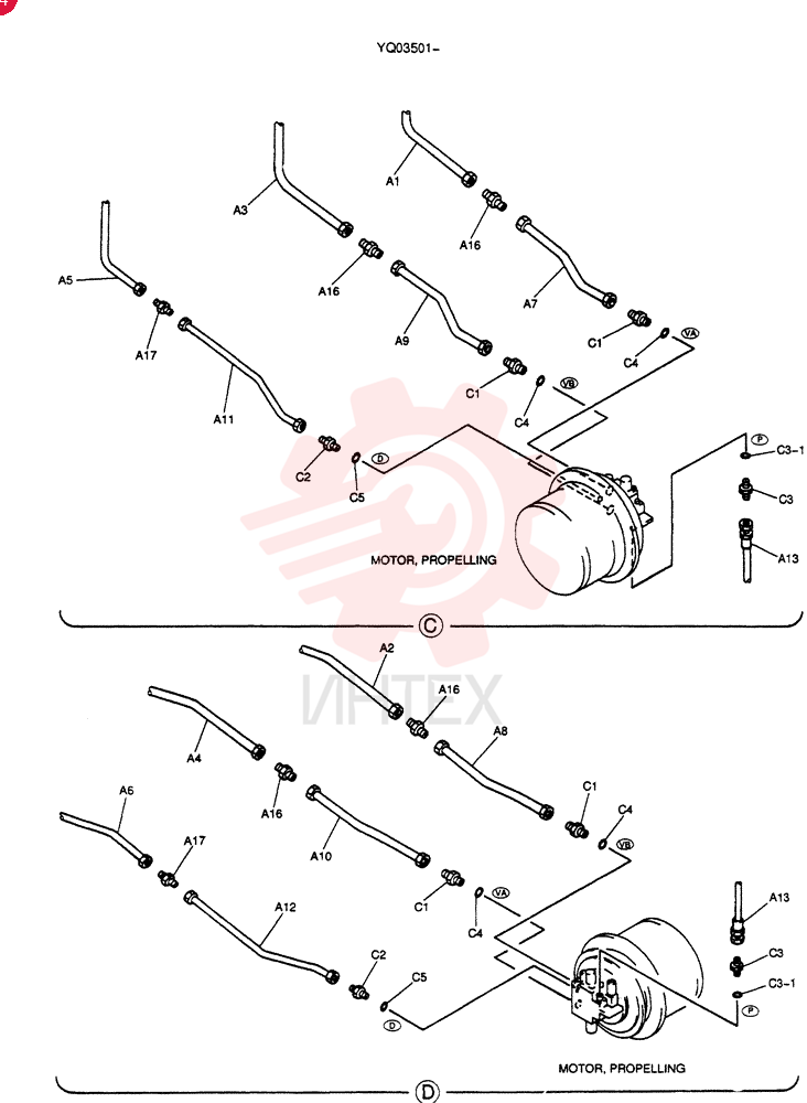 HYD LINES, LOW YN02H00018F1 (2)