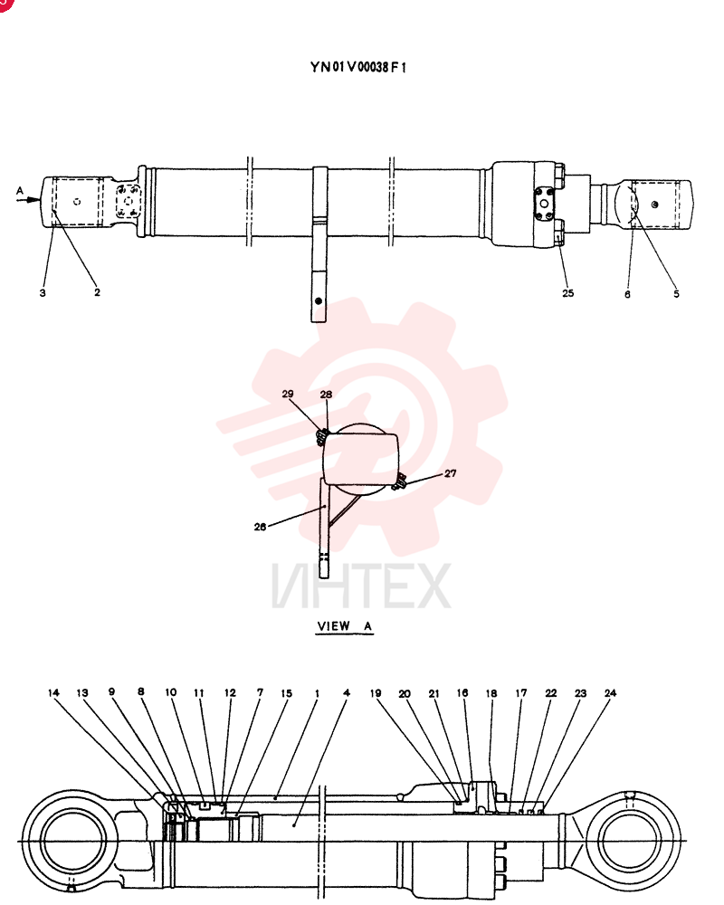 HYDRAULIC CYLINDER YN01V00038F1