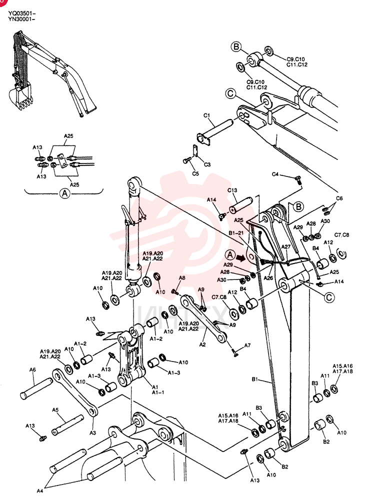 Схема (SK200-6) - DYNAMIC ACERA EXCAVATOR ASN YN30001 (1/01-12/03)