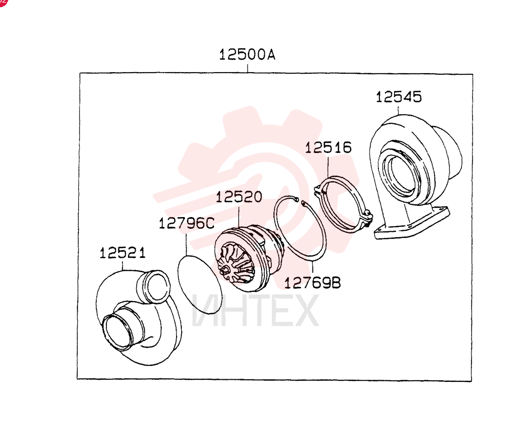 TURBOCHARGER VAME088840 (1)
