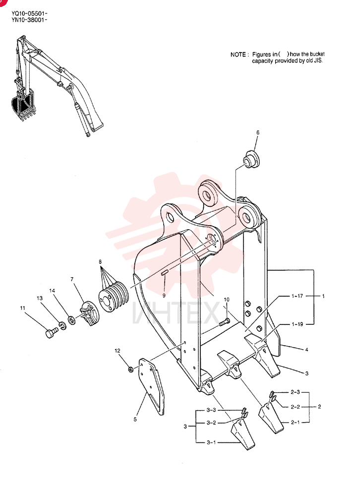 BUCKET ASSY, 0.51M³