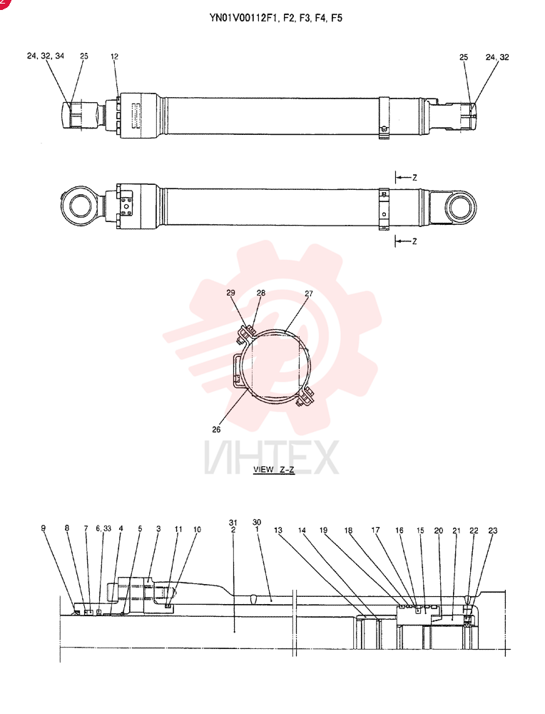 BUCKET CYLINDER YN01V00112F1