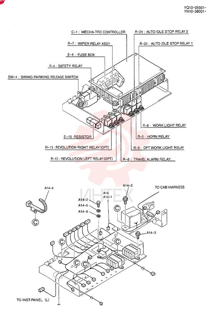 CONTROLLER ASSY, Serial Range: YQ10-05501-YQ10-05611 YN22E00177F1 (3)
