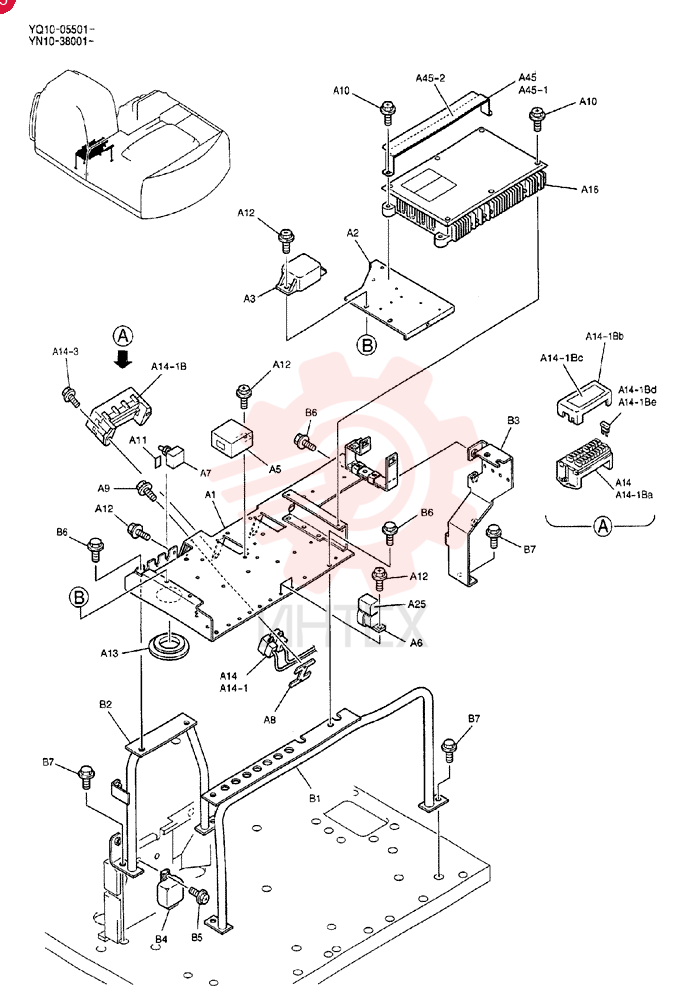 CONTROLLER ASSY, Serial Range: YQ10-05501-YQ10-05611 YN22E00177F1 (4)