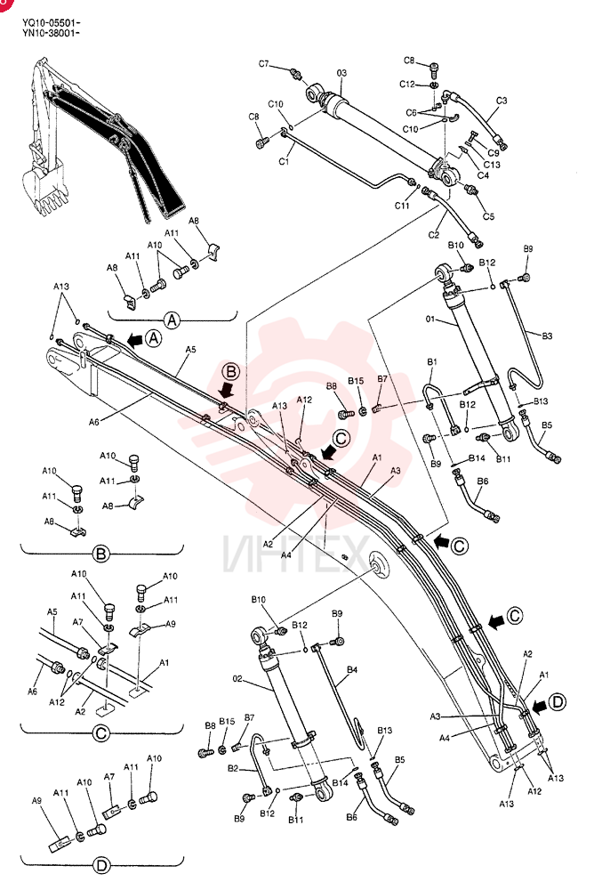 CYLINDER ASSY. YN01V00103F3 (4)