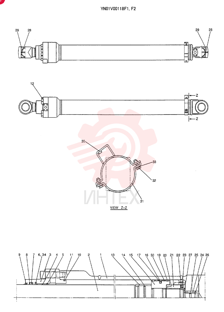 CYLINDER ASSY, ARM YN01V00118F1