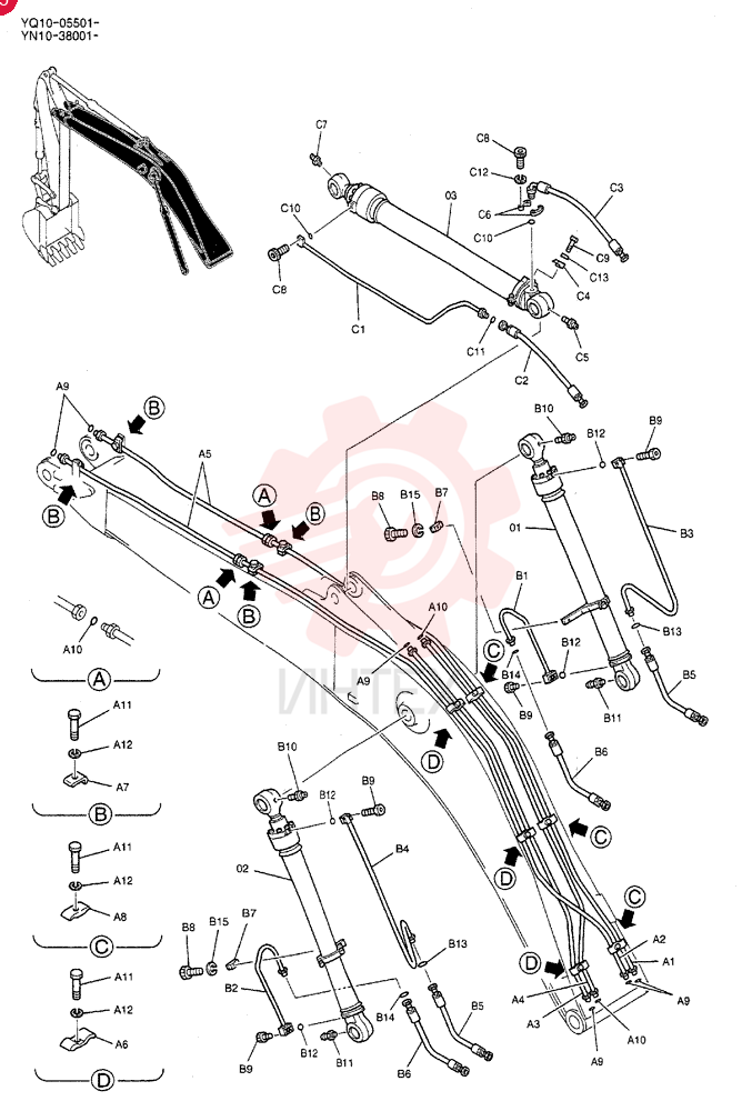 CYLINDER ASSY. YN01V00103F3 (1)