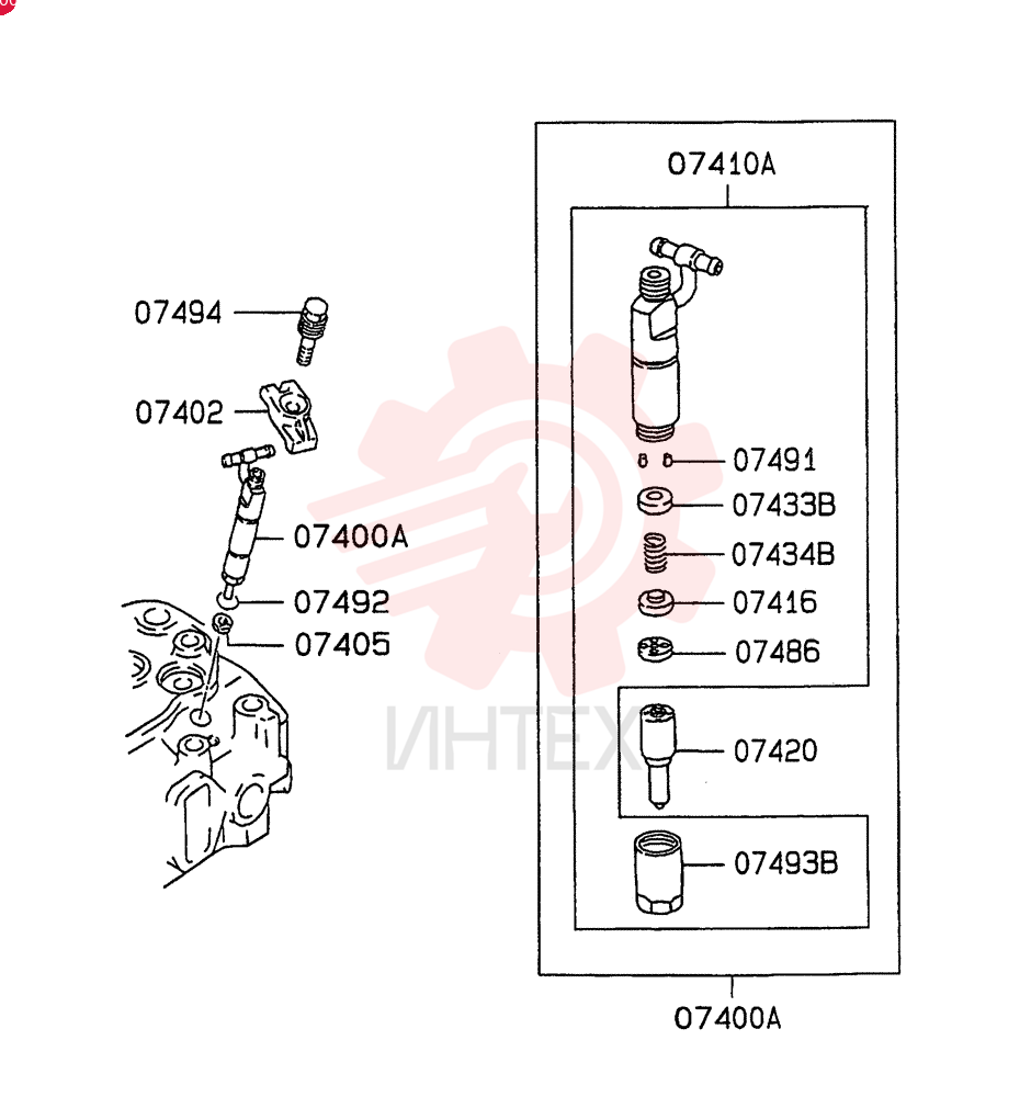 HOLDER, INJECTOR NOZ VAME440837 (1)