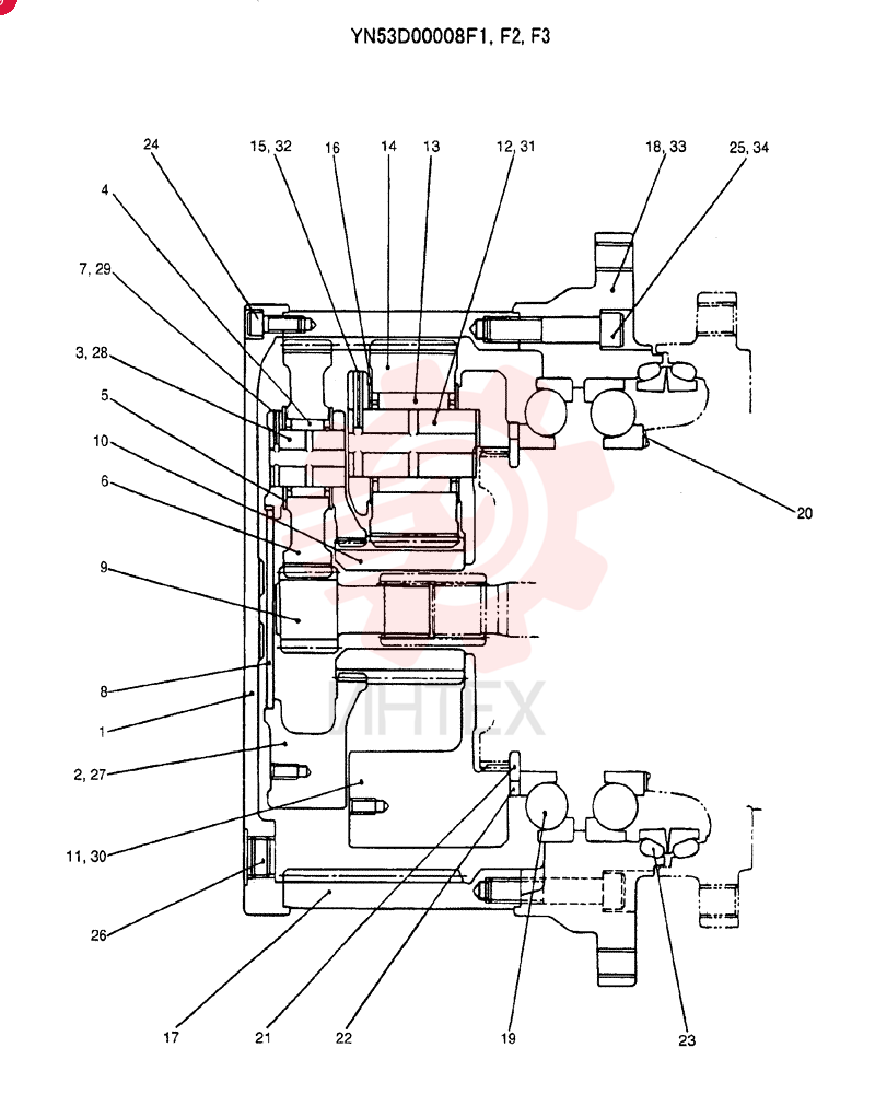 HYDRAULIC MOTOR YN53D00008F1