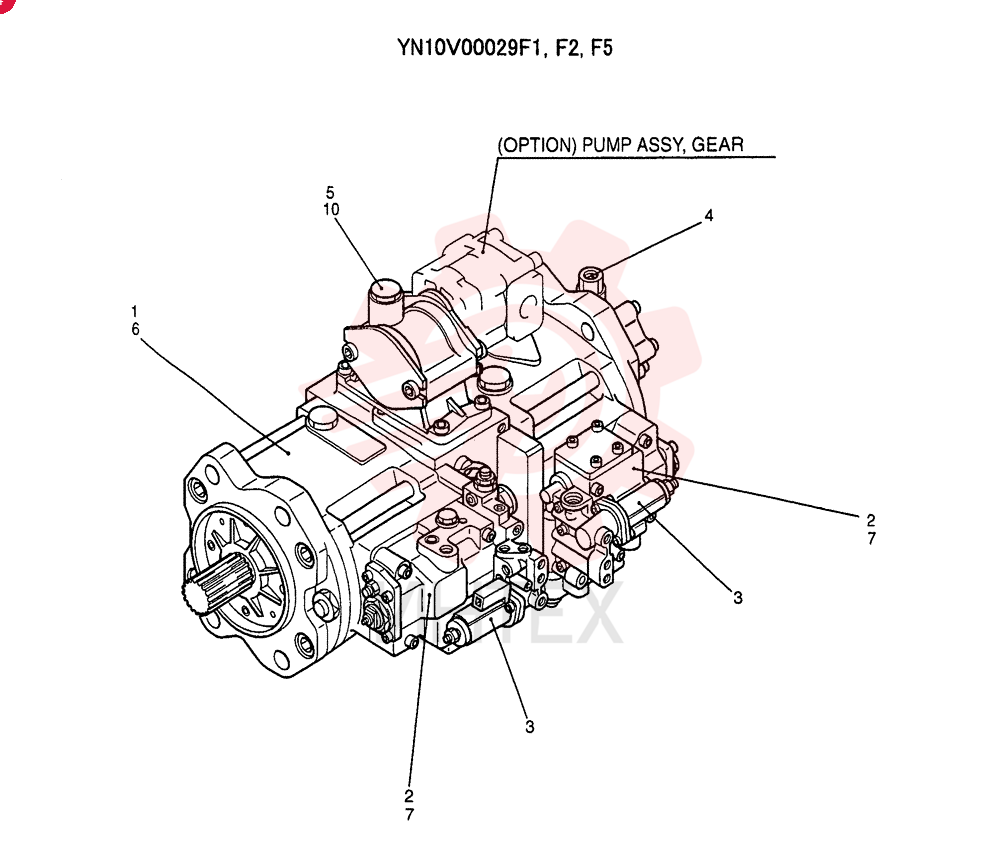 HYDRAULIC PUMP YN10V00029F1