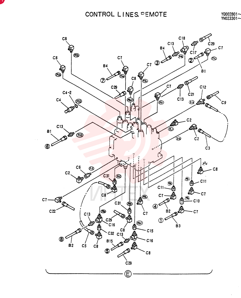 CONTROL LINES,REMOTE YN68H00017F1 (1)