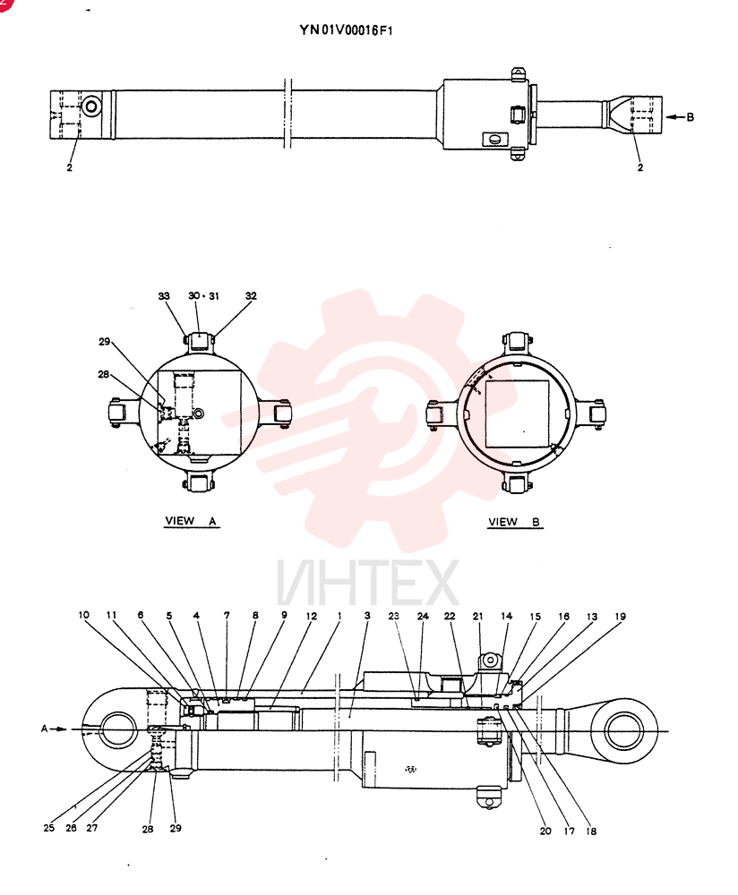 CYLINDER ASSY, ARM YN01V00016F1