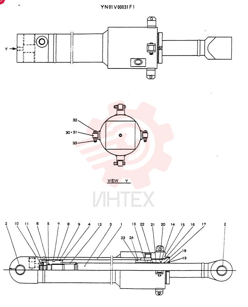 CYLINDER ASSY, ARM YN01V00031F1