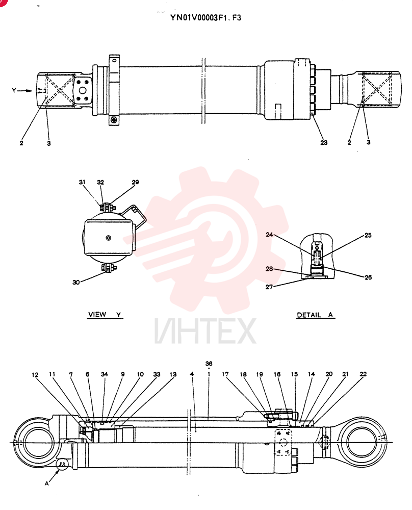 HYDRAULIC CYLINDER YN01V00003F1
