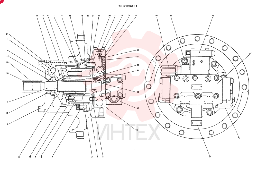 HYDRAULIC MOTOR YN15V00009F1