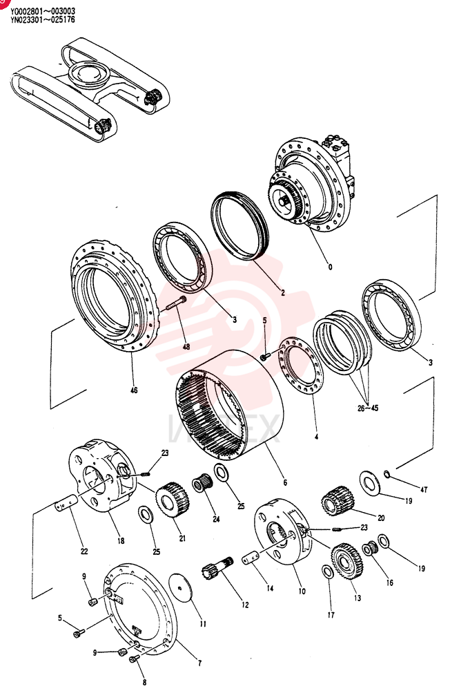 HYDRAULIC MOTOR YN53D00001F2