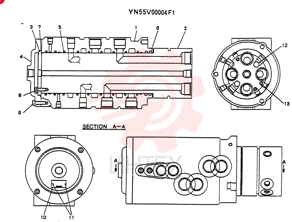 JOINT ASSY, SWIVEL YN55V00004F1
