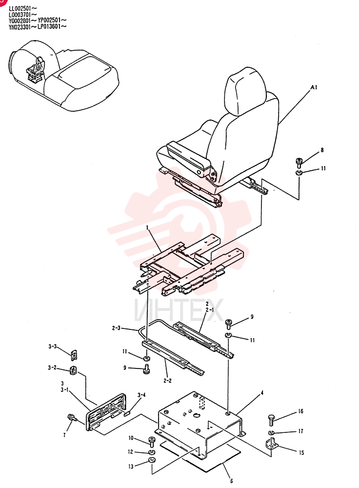 SEAT CROUP YN25M00010F1
