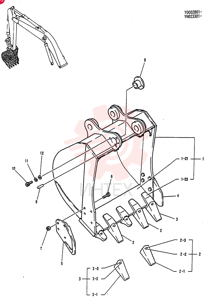 STD. BUCKET ASSY YN61B00035F1