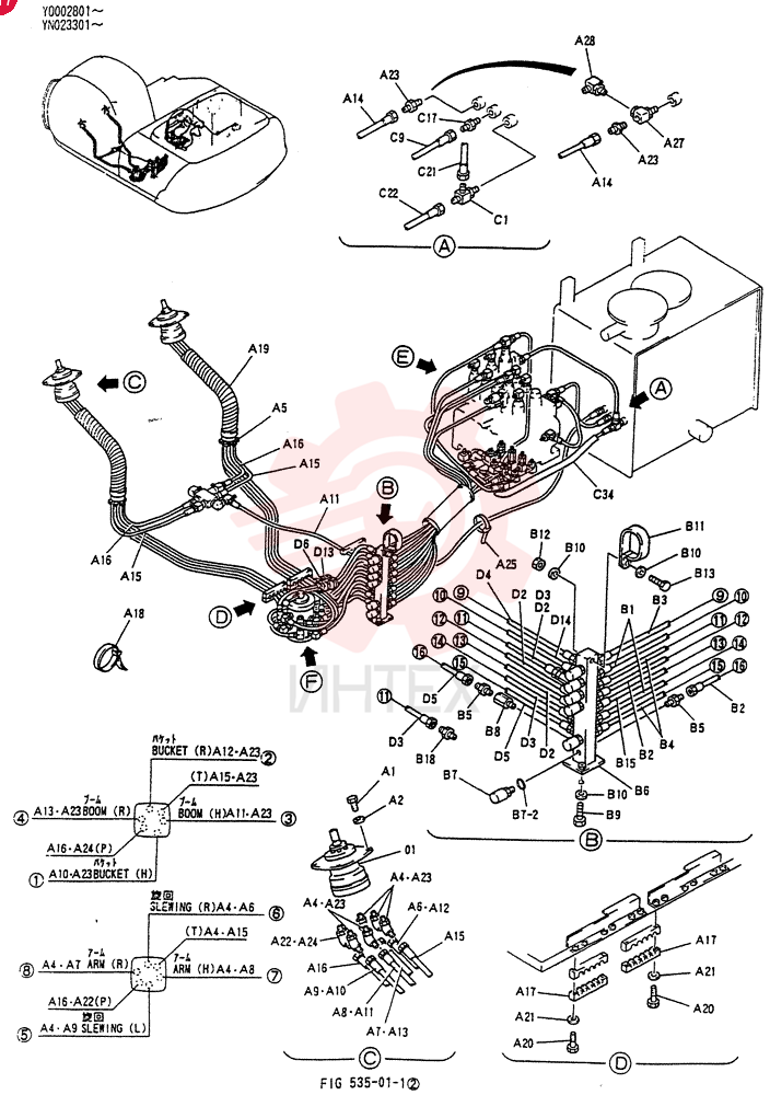 CONTROL LINES. REMOTE YN68H00017F1