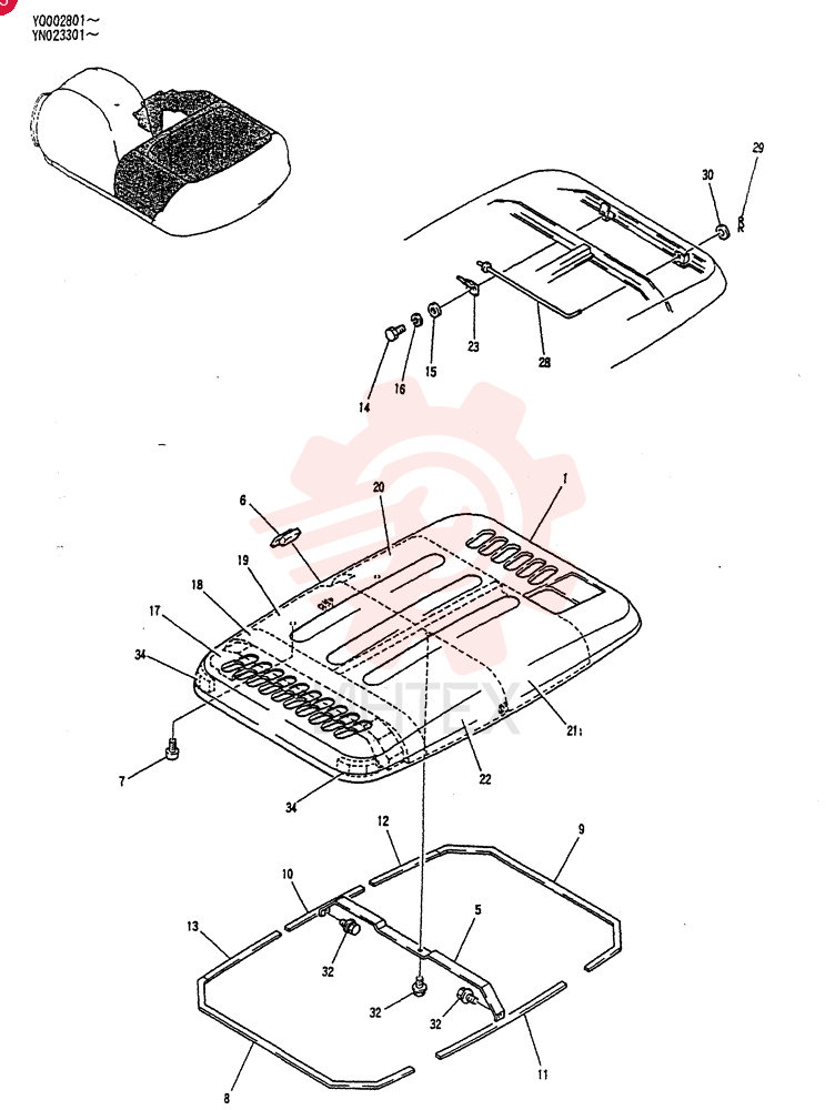 ENGINE HOOD YN22C01043F1