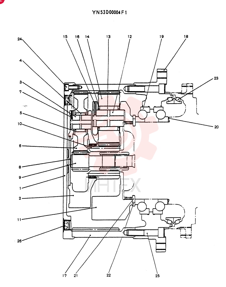 GEAR REDUCTION UNIT YN53D00004F1
