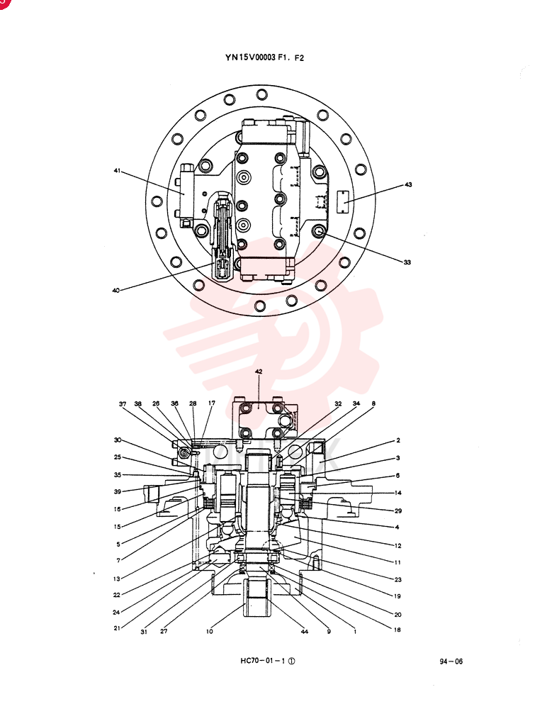 HYDRAULIC MOTOR YN15V00003F1