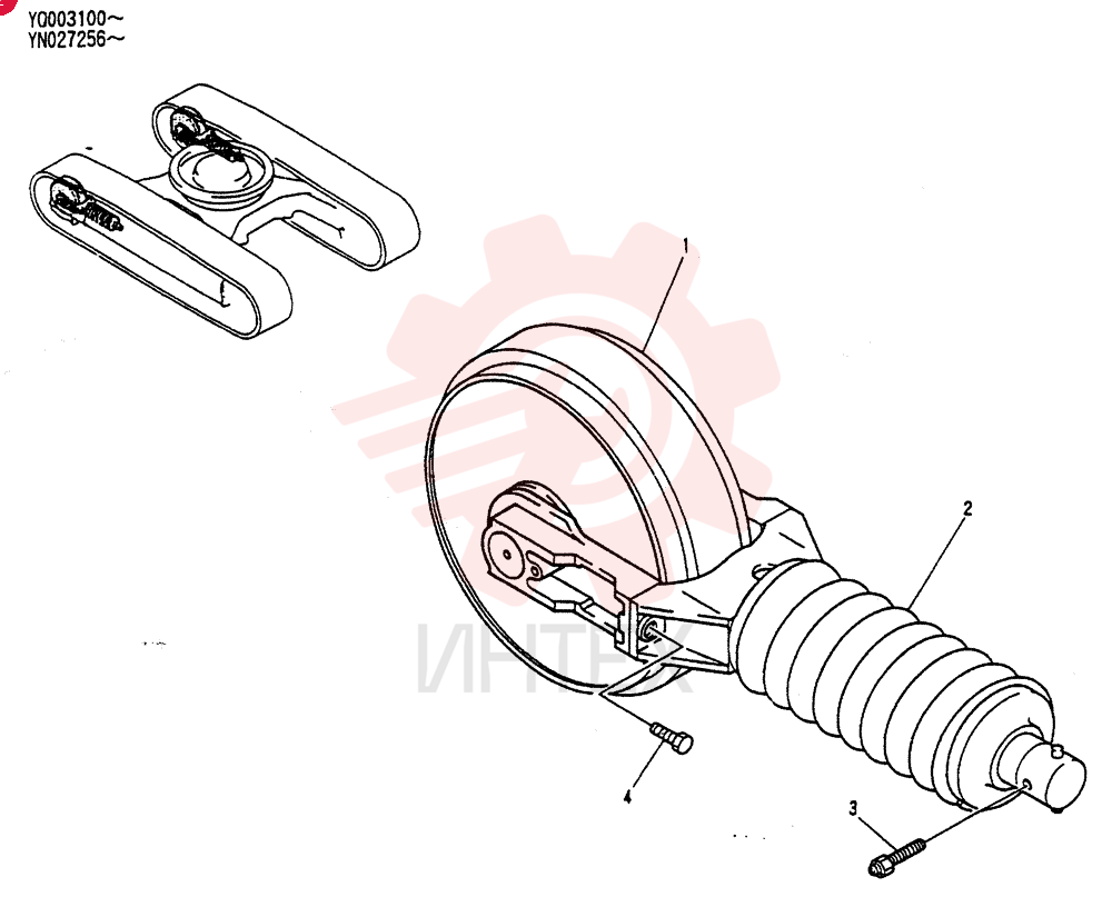 IDLER ASSY., CRAWLER YN52D00008P1