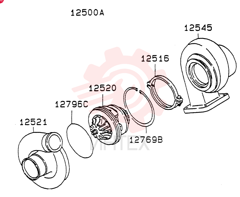 TURBOCHARGER VAME088840 (2)
