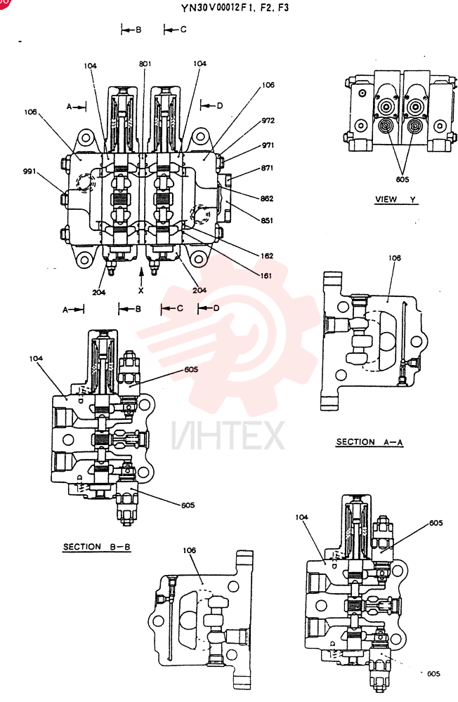VALVE ASSY, CONTROL YN30V00012F1 (2)