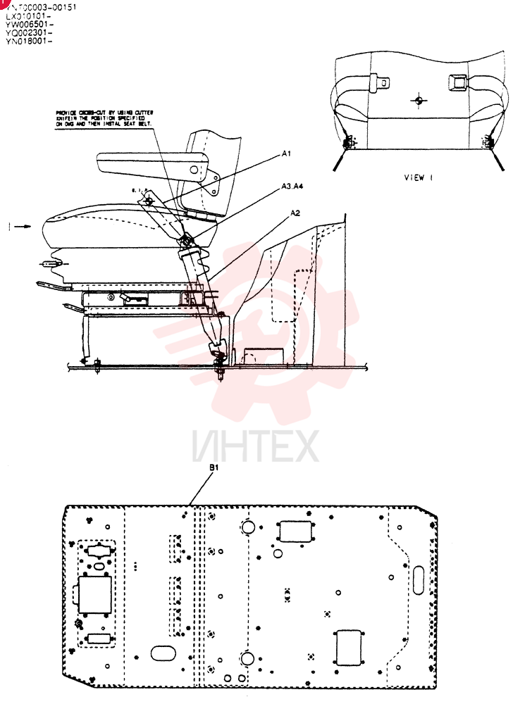 BELT ASSY, SEAT YN25M00021F1