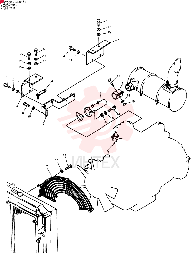 MUFFLER ASSY YN12P00019F1