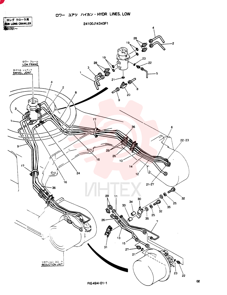 HYDR LINES, LOW 24100J14343F1