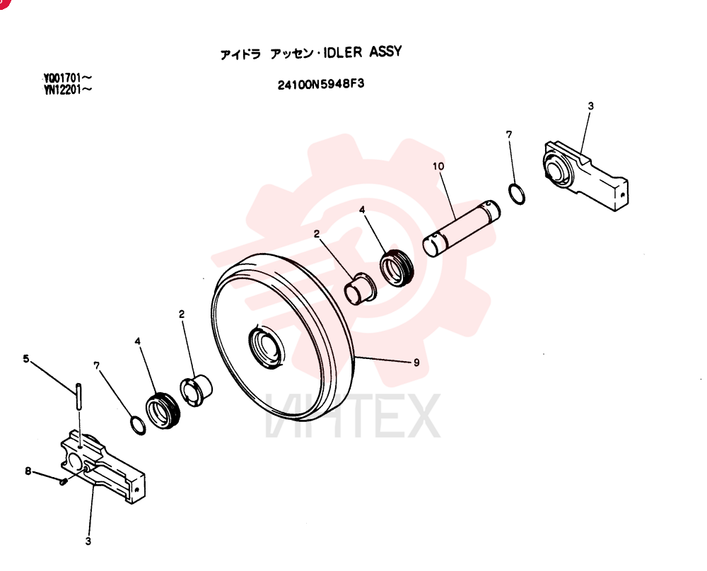 IDLER WHEEL 24100N5948F3