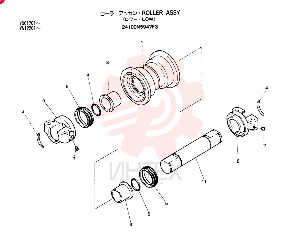 ROLLER 24100N5947F3