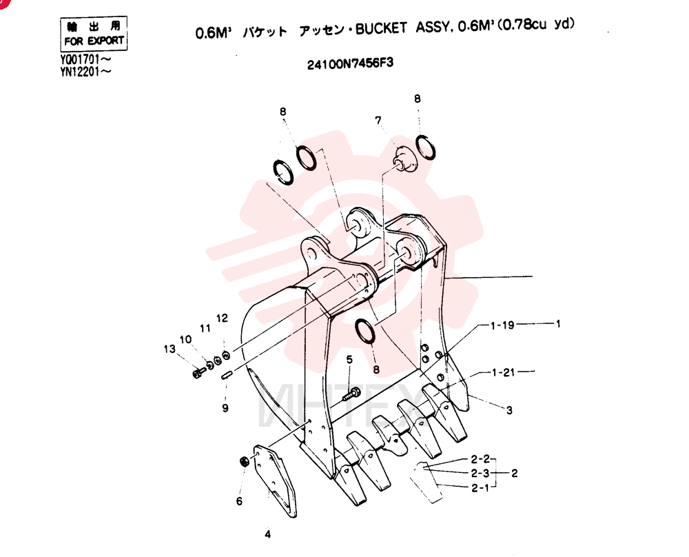 Схема (SK200) - MARK III EXCAVATOR (1/99-12/04) 24100N7456F3