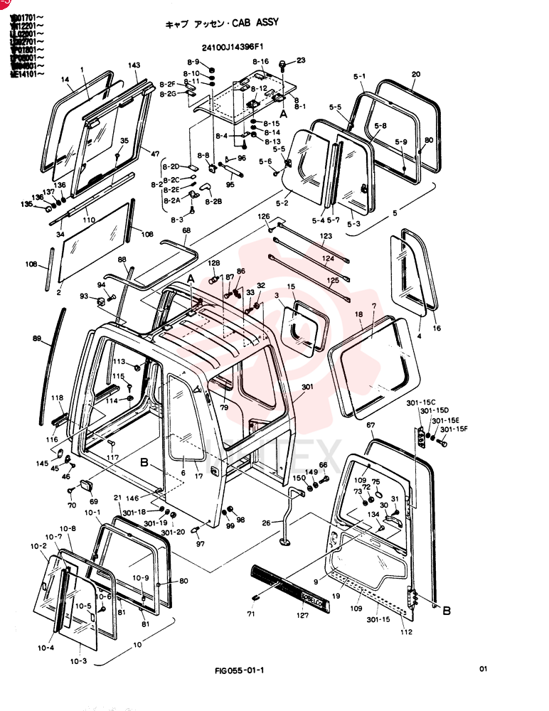 Схема (SK200) - MARK III EXCAVATOR (1/99-12/04) 24100J14396F1