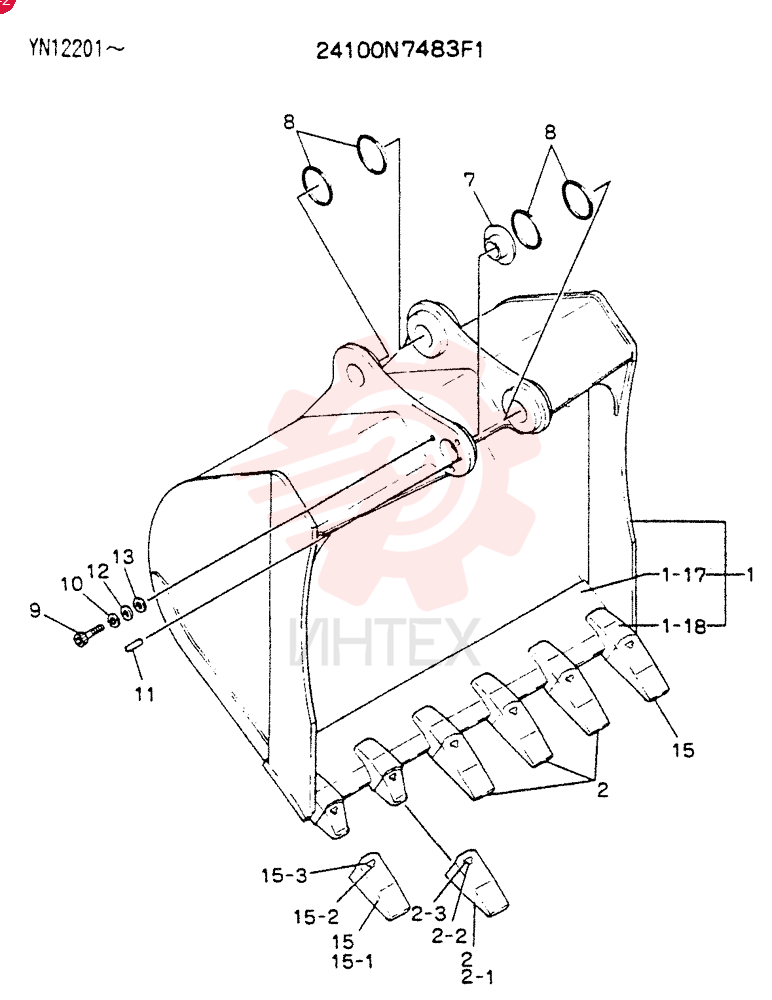 BUCKET ASSY  0 6M3