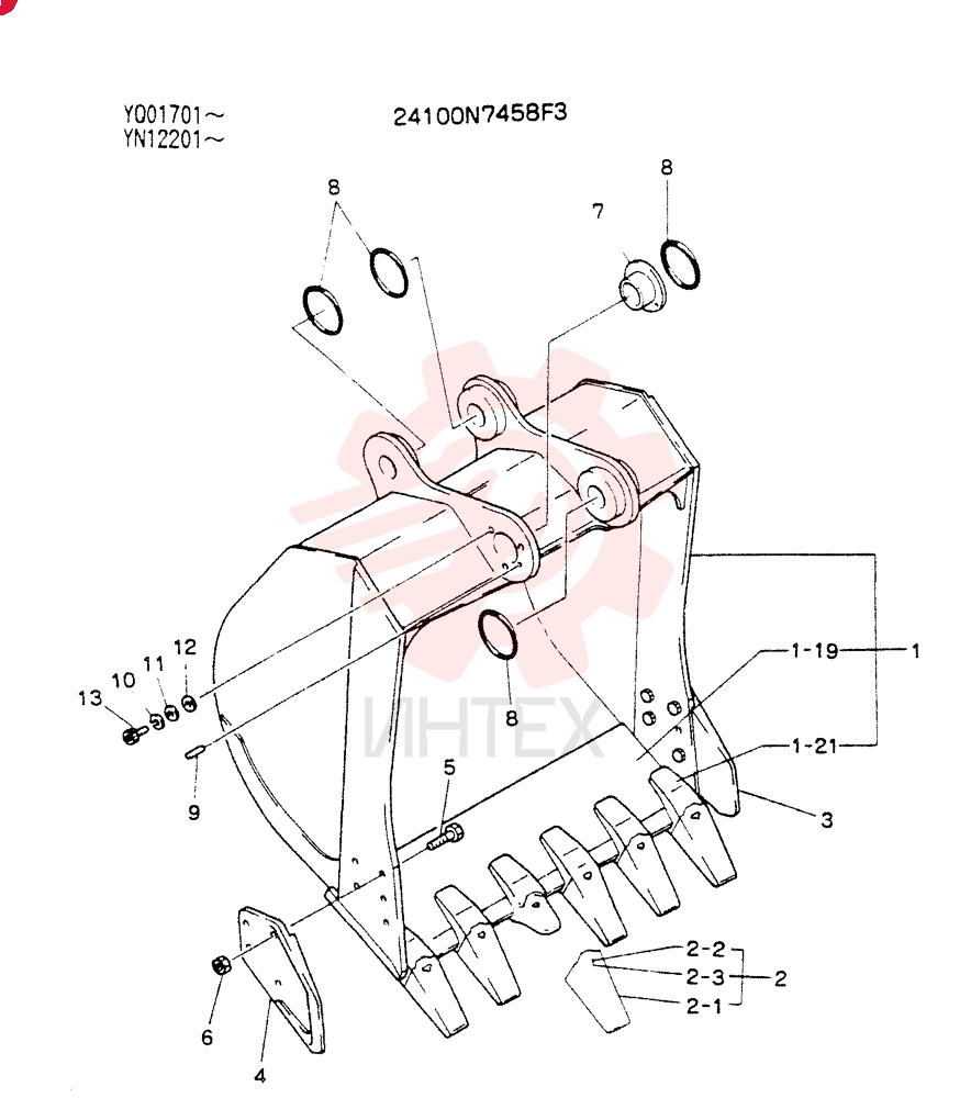 BUCKET ASSY  09M3